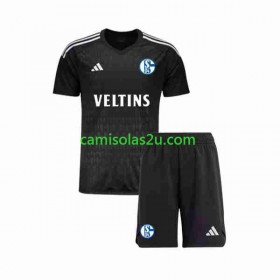 Camisolas de futebol Schalke 04 Guarda Redes Criança Equipamento Alternativa 2023/24 Manga Curta